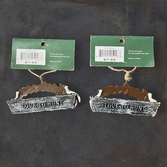 Around The Tree Christmas Tree Hanger Hardcore Carnivore Hunters Deer Decor - Picture 2 of 3